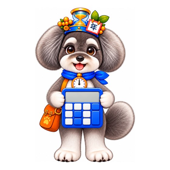 電卓を持つねんはやみん